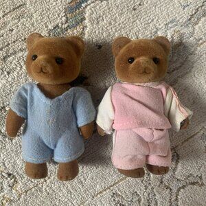 Vintage Barenwald Baerenwald Simba Bear Brother Sister Pajamas Bears Lot Of 2
